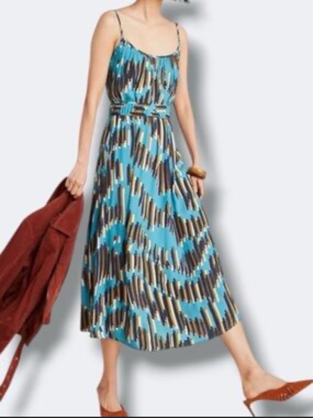 Anthropologie Corey Lynn Calter Carreaux Midi Dress Women’s XS Boho